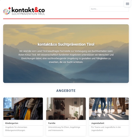 Screenshot www.kontaktco.at