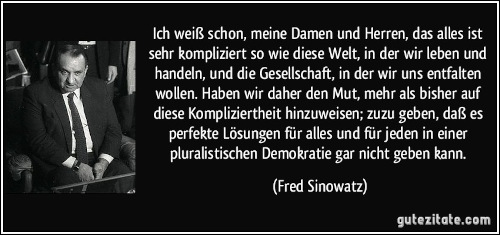 Zitat Sinowatz "das alles ist sehr kompliziert"